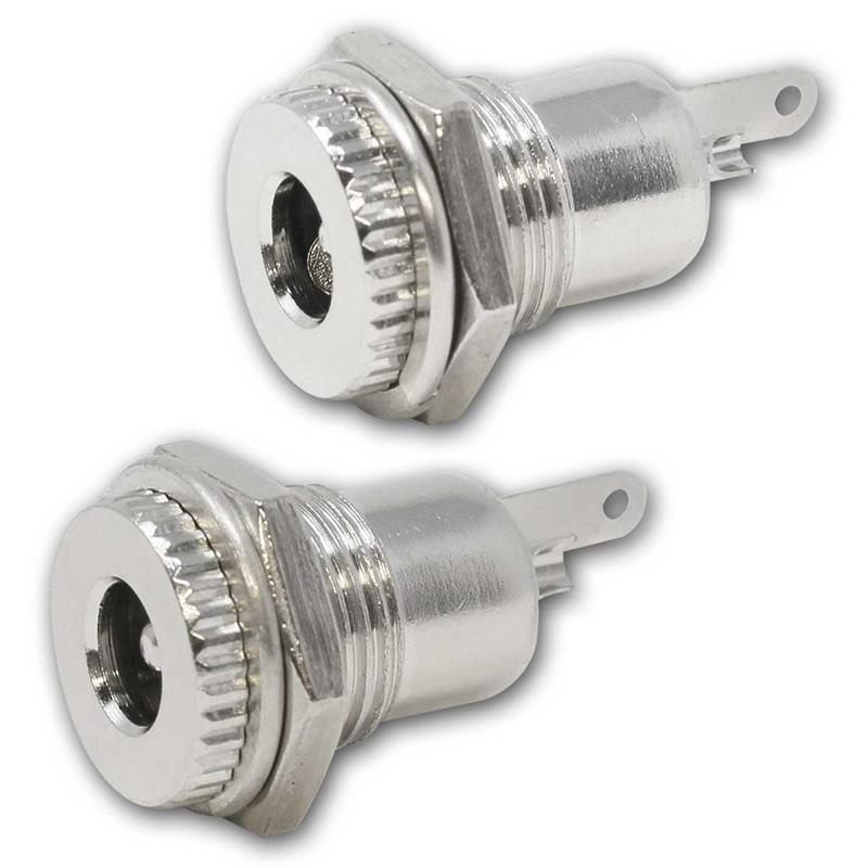 Metall-DC-Buchse zum Einbau, DC Gehäusebuchse, 30V/5A