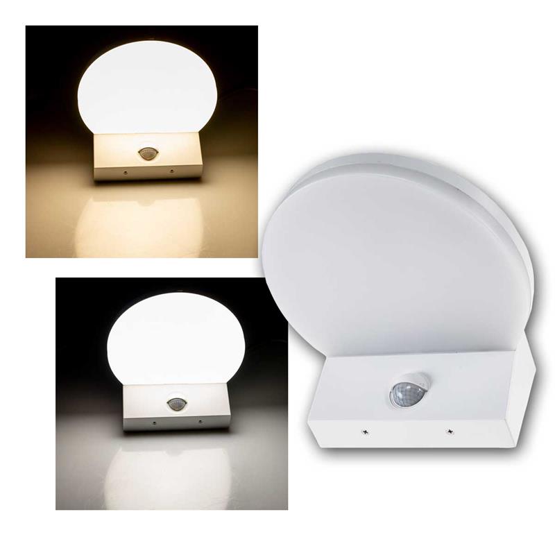 LED Wandleuchte "TORTUGUERO", 15W, 140° PIR-Sensor, IP65