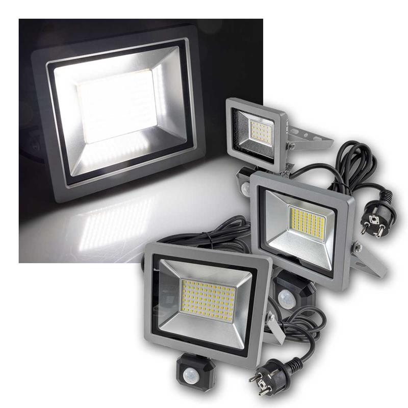 LED Fluter SlimLine "CTF-SLT PIR", PIR Sensor, neutralweiß