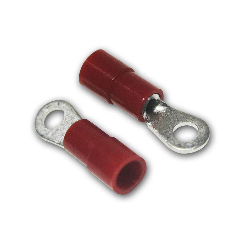 100-teiliges Set Ringkabelschuhe, M3 Ring, Rot, für 0,5-1,5m 100-teiliges Set Ringkabelschuhe, M3 Ring, Rot, für 0,5-1,5m