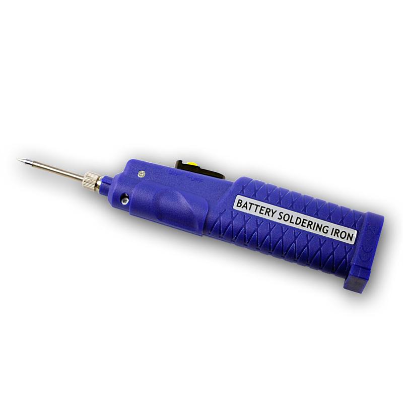 Batterie-Lötkolben mit Longlife Spitze und Lötzinn, 4,5V / 8W