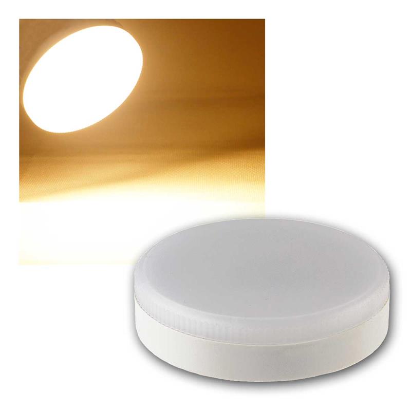 LED Leuchtmittel "XH", Sockel GX53, Ø75cm, 230V, warmweiß