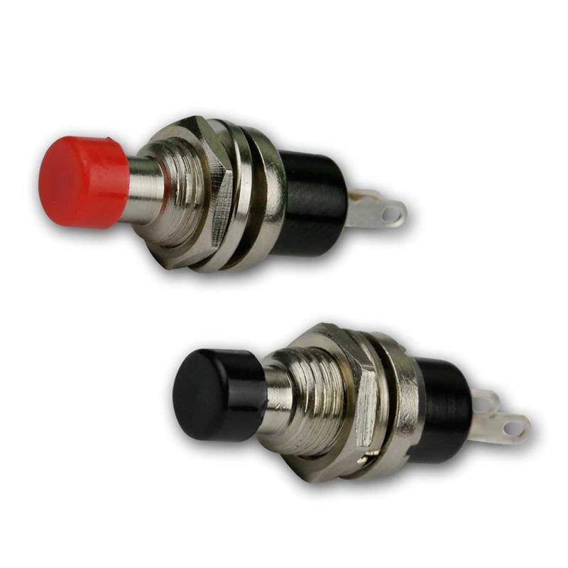 Miniatur-Taster, rot/schwarz, Schließer, Öffner, 10er Sets,  50V/1A