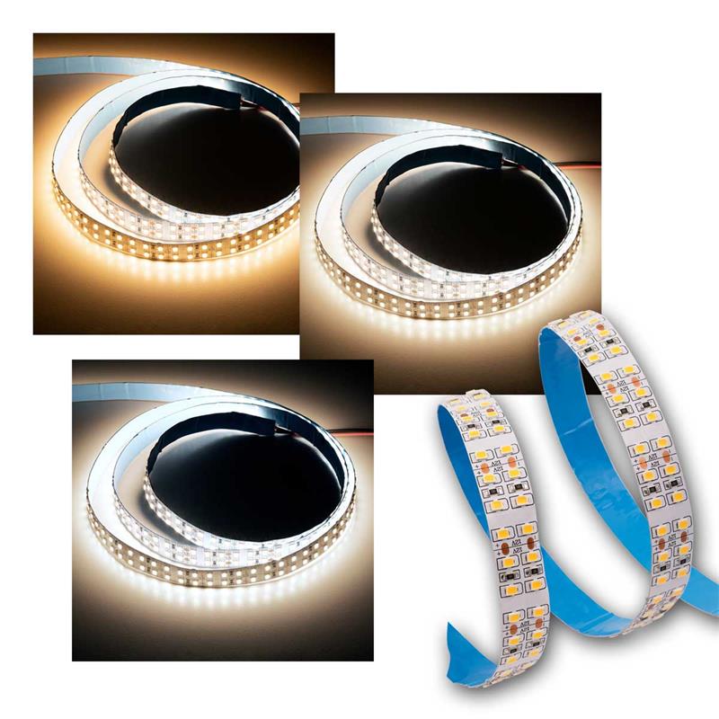 5m LED Streifen, 240 LED/m, 3000lm/m, 12V, 18W/m, trennbar
