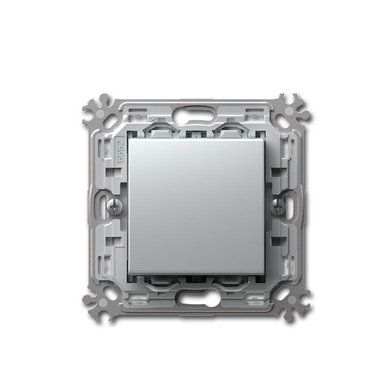 MODUL PLUS Kreuz-Schalter, Lichtschalter, silber, 250V~/16A
