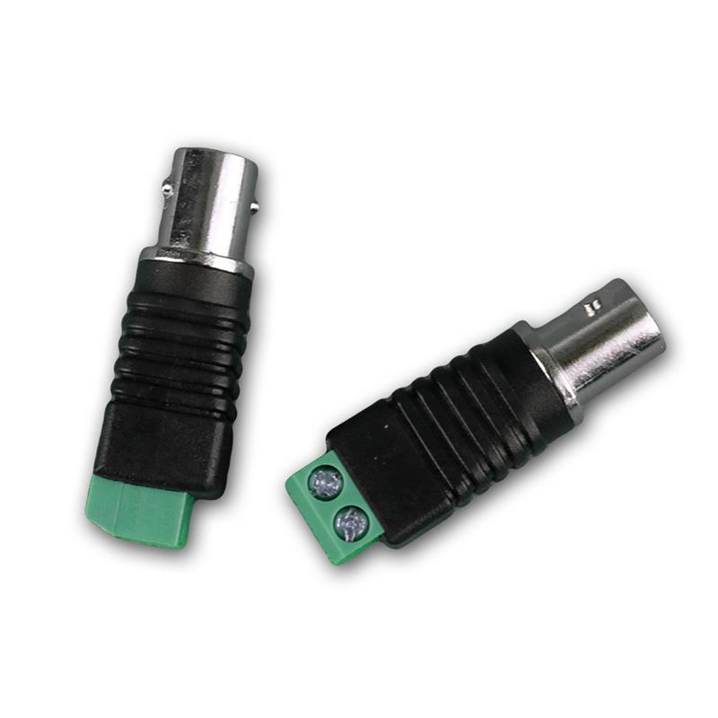 BNC Verbinder, 2er Set BNC Buchse Adapter, Schraubanschluss