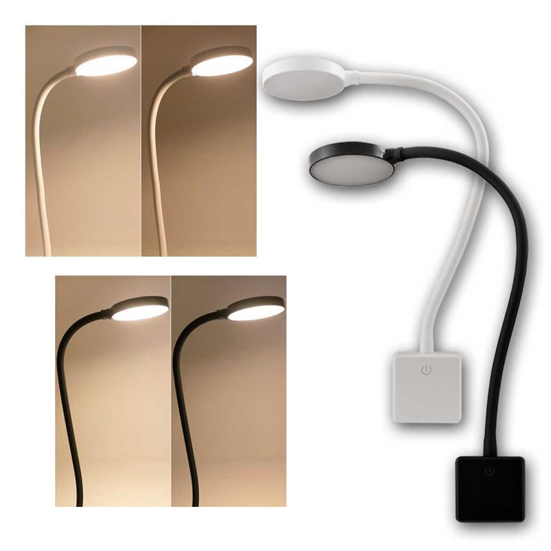 LED Steckdosenleuchte "HALO", Steckerleuchte, Touch-Dimmer