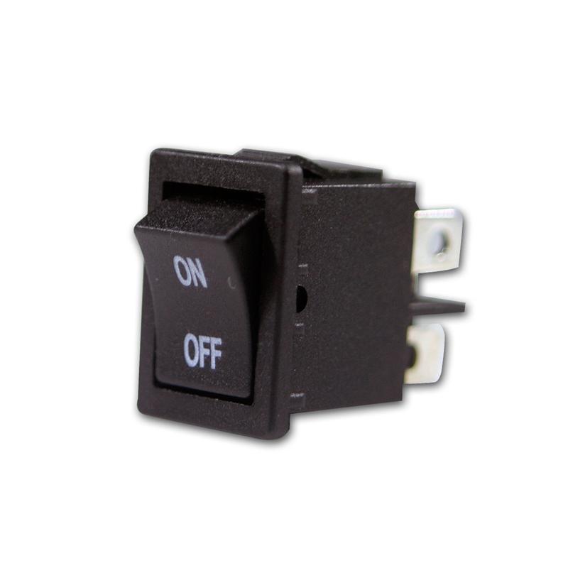 ON/OFF Mini-Wippenschalter, 2-polig, rechteckig, max. 250V/3A
