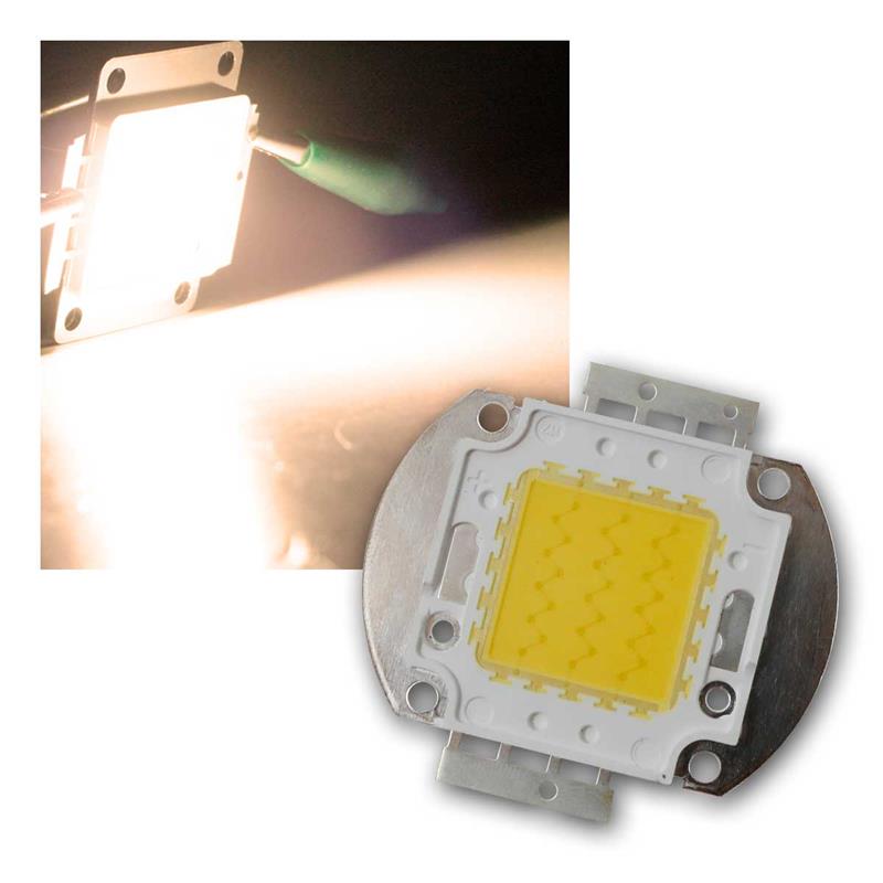 30W Highpower LED Chip, SQUARE, warmweiß, Aluminiumplatine