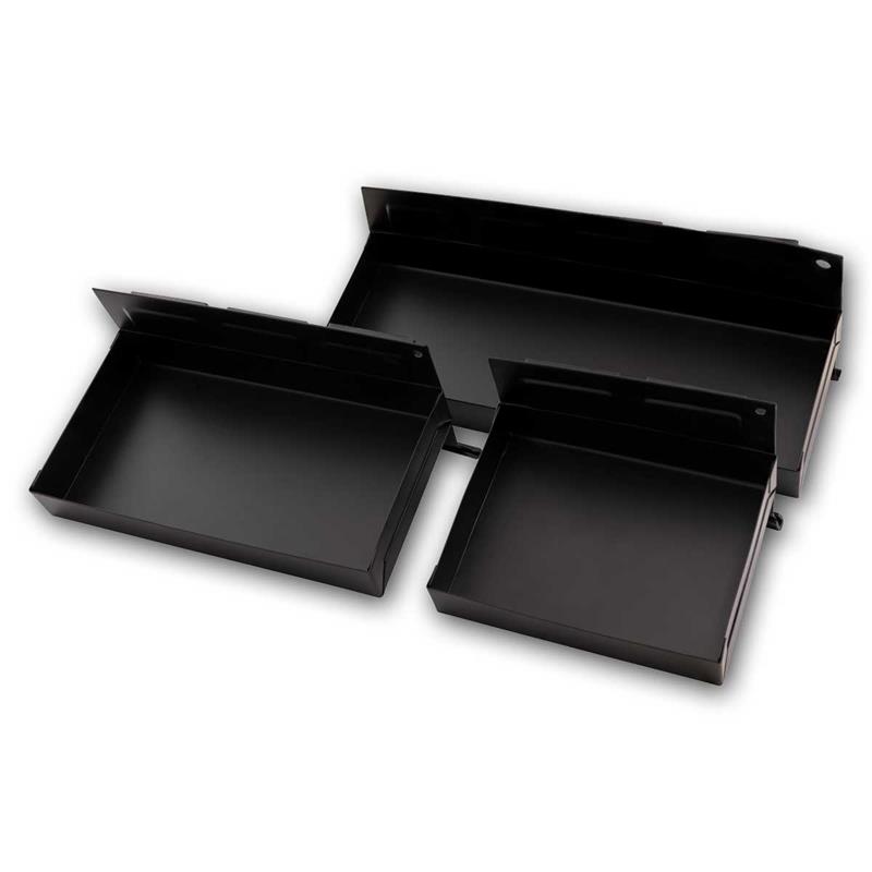 3er Set Magnetablage, Aufbewahrungsboxe, Breiten 15/21/31cm