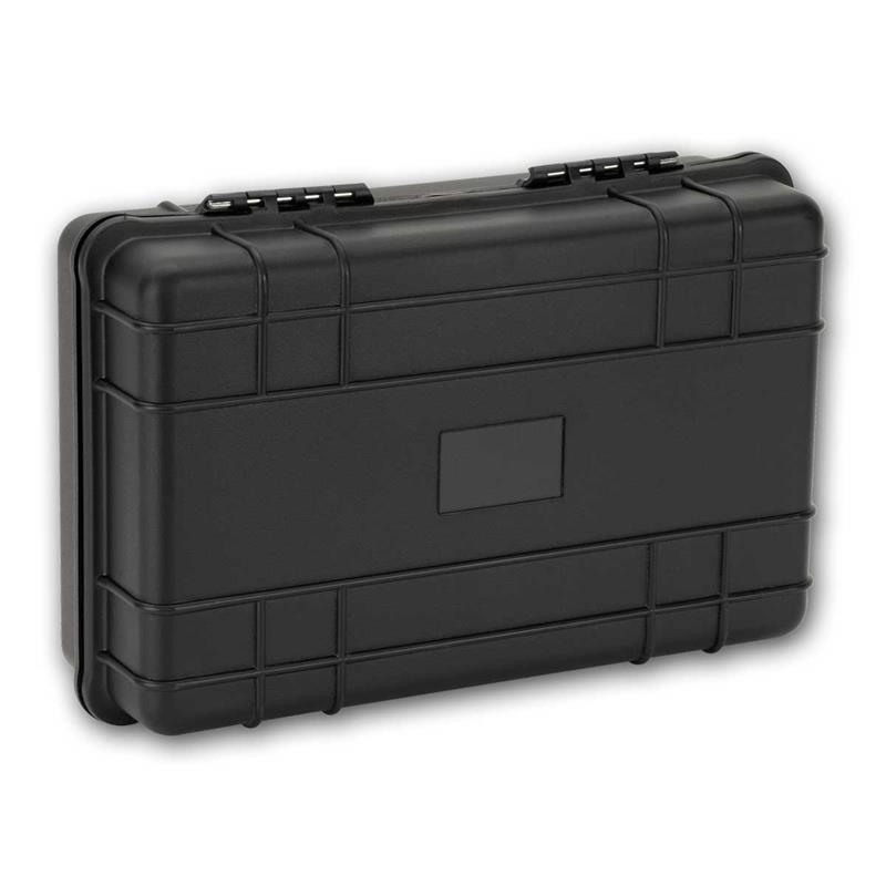 Universalkoffer mit Innenpolsterung, 24,6x17,5x8cm, schwarz