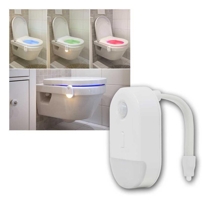 LED Orientierungslicht, WC Sensor-Nachtlicht, warmweiß & RGB