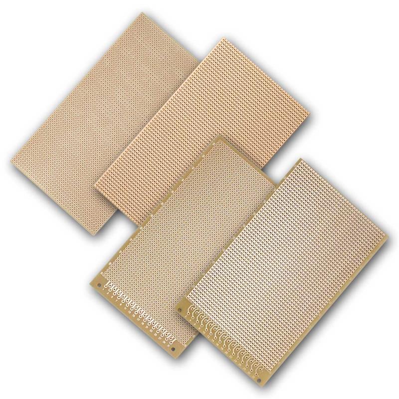 Platine 100x160mm, RM 2,54mm, Lochraster & Streifenraster