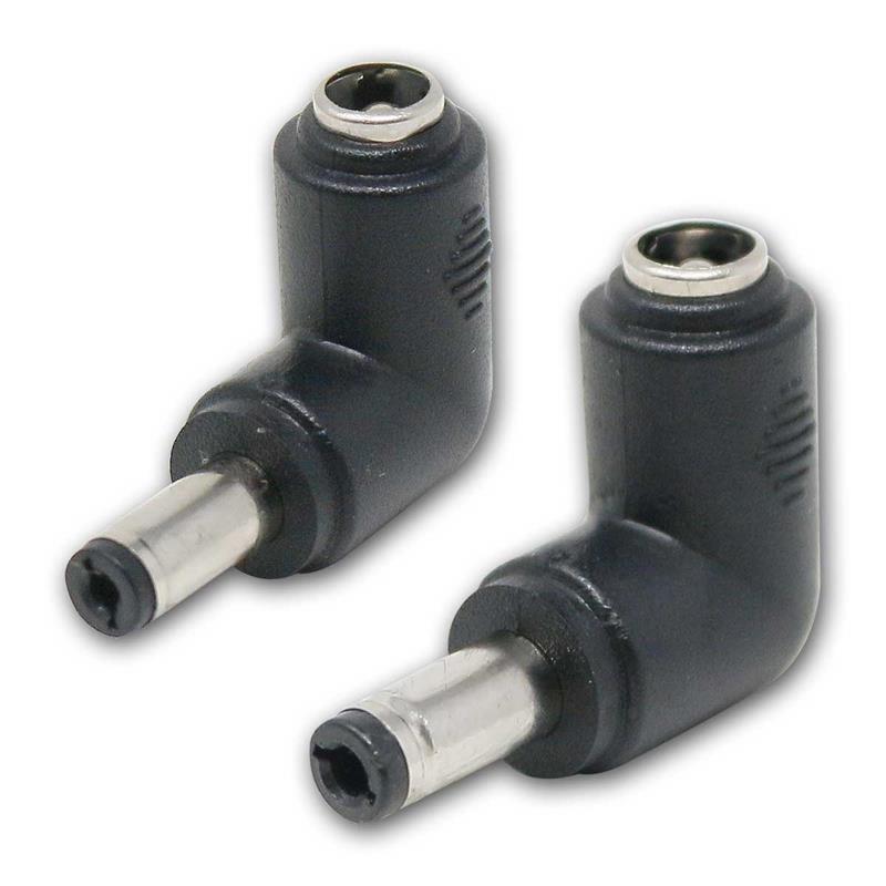 DC Stromadapter, gewinkelte Bauform, 2,1mm/2,5mm Varianten