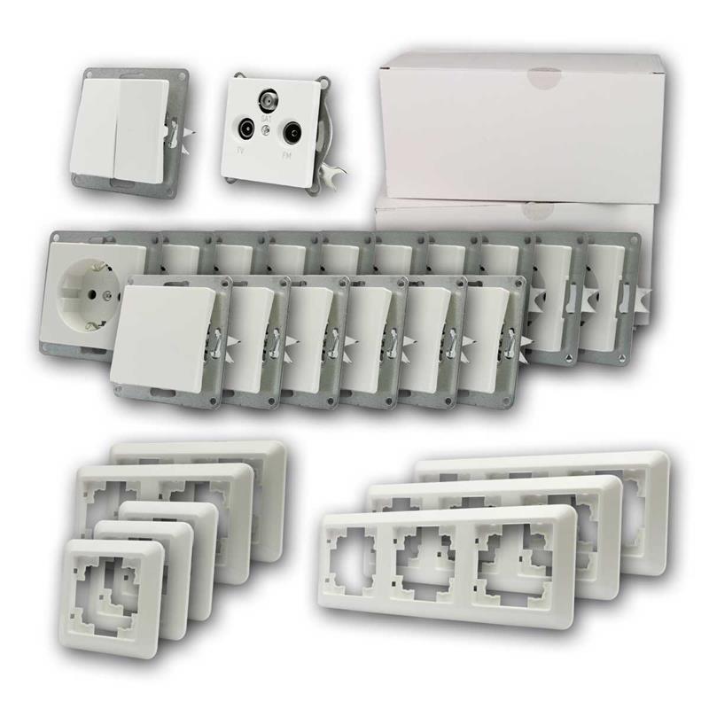 CUP Set "Einfamilienhaus", Schalter & Steckdose Paket, 95 Teile
