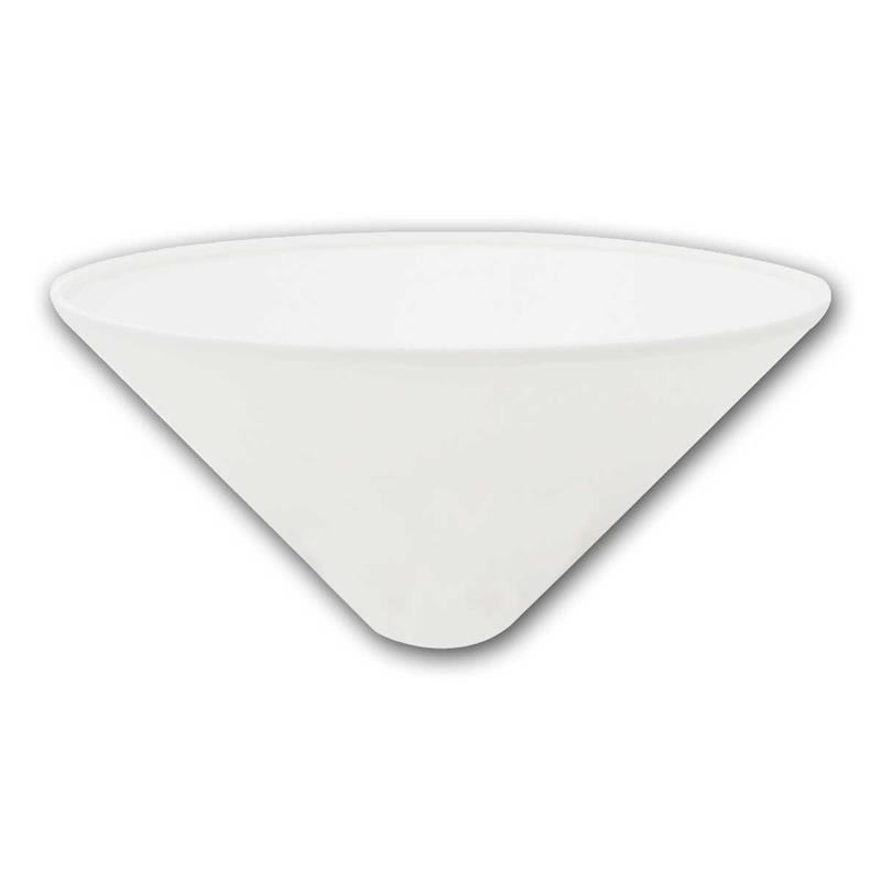 Decken-Baldachin in Kegelform, weißer Kunststoff, Ø120x60mm