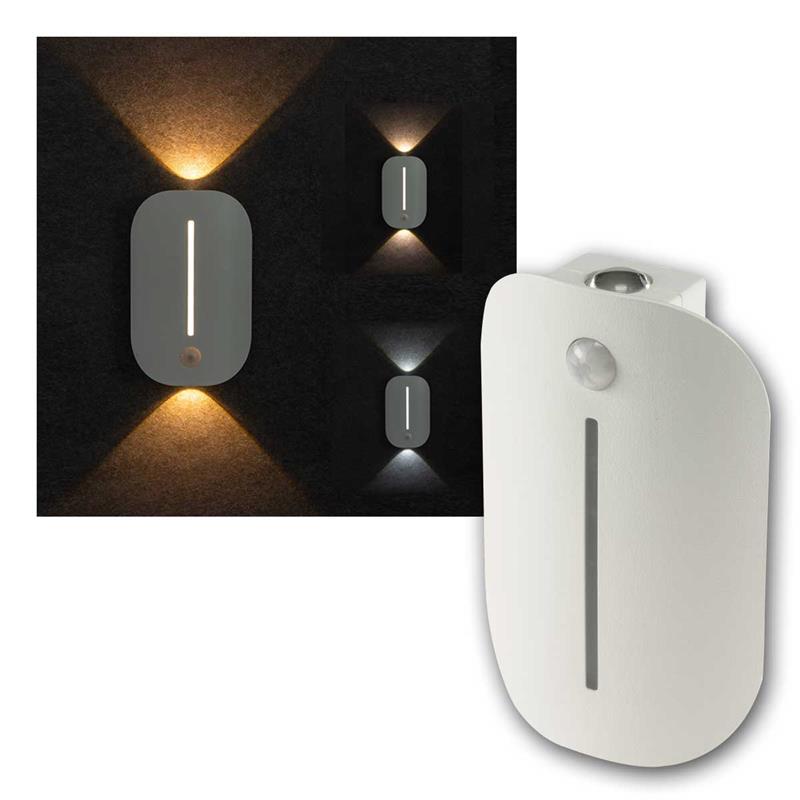 LED Sensorleuchte "CT-WLA" | 3 Leuchtfarben, wiederaufladbar