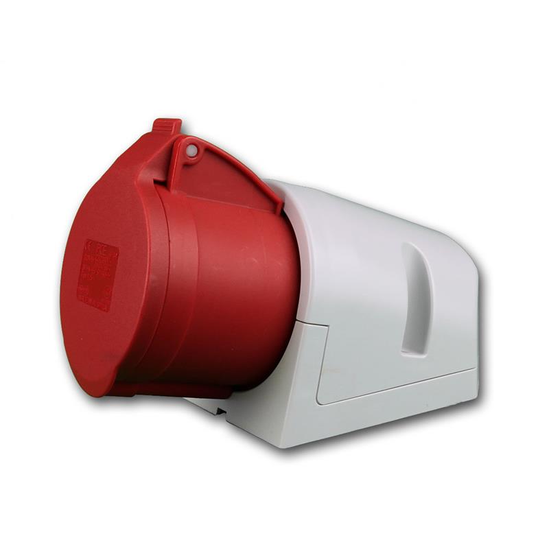 CEE Steckdose, Starkstrom Steckdose 400V, 32A, Farbe rot