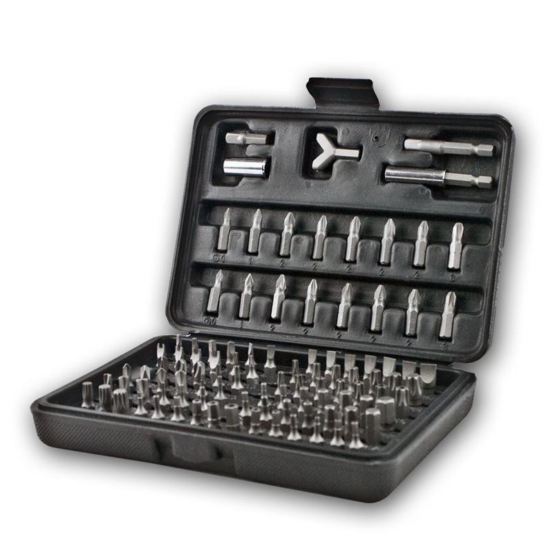 100-tlg Bit-Set, Magnet Bithalter, Bits, Komplettset & Spezialbits