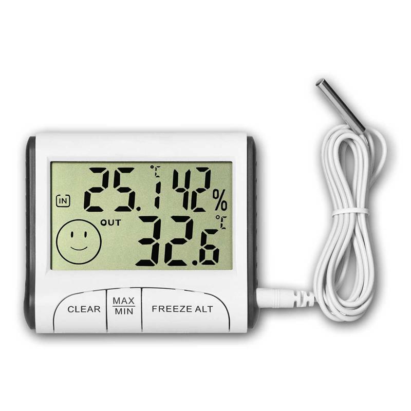 Innen-/Außenthermometer, kabelgebundener Außenfühler, IP44