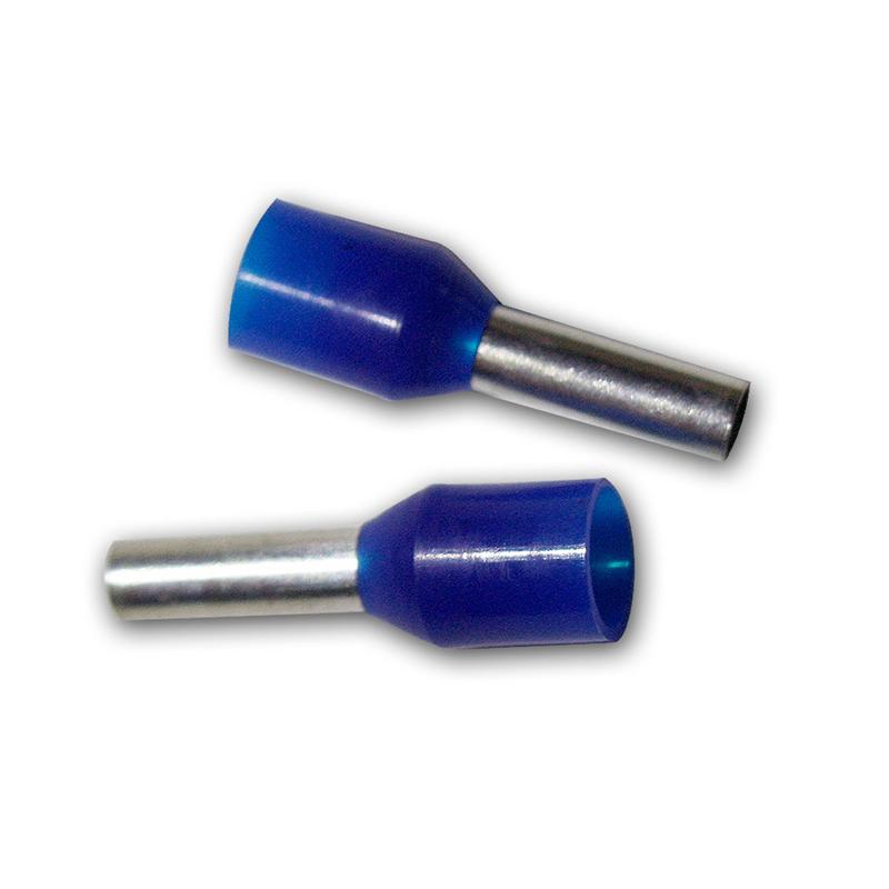 100-teiliges Aderendhülsen-Set, blau isoliert, 2,50mm², 14mm 100-teiliges Aderendhülsen-Set, blau isoliert, 2,50mm², 14mm