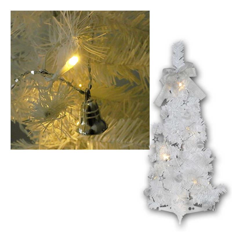 LED Weihnachtsbaum „MiniTree“, weiß, Höhe 60cm, mit Timer