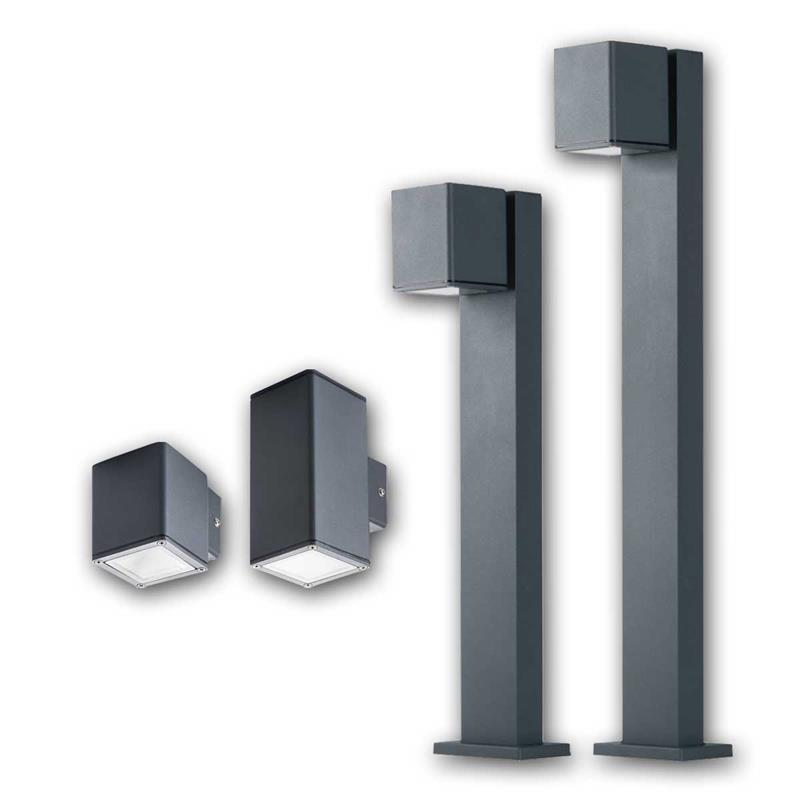 Außenleuchten "GORI", für GU10 bis 35W, Wand-/Standleuchten