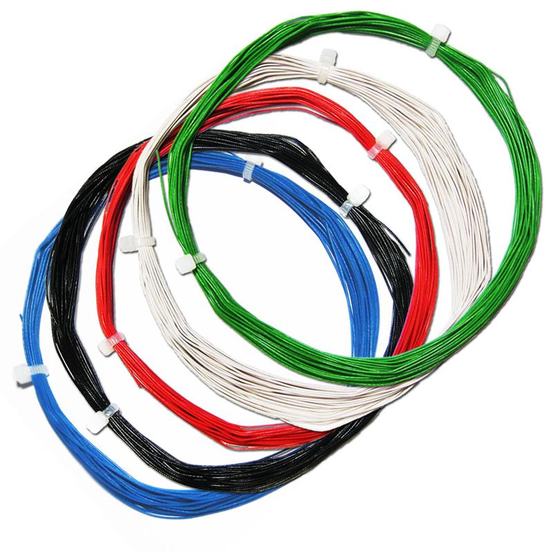 Litzen-Set 50m flexibel, einadrig, 5 Farben, 0,04mm², Ø 0,5mm