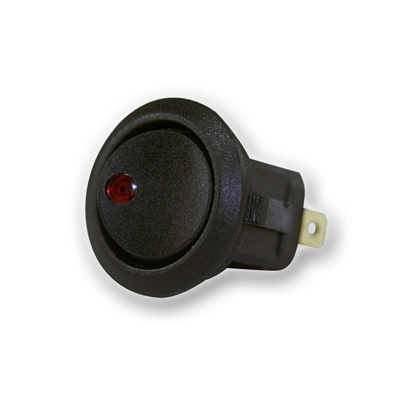 Wippenschalter 1-polig, 230V/6A, beleuchteter Ein/Aus Schalter