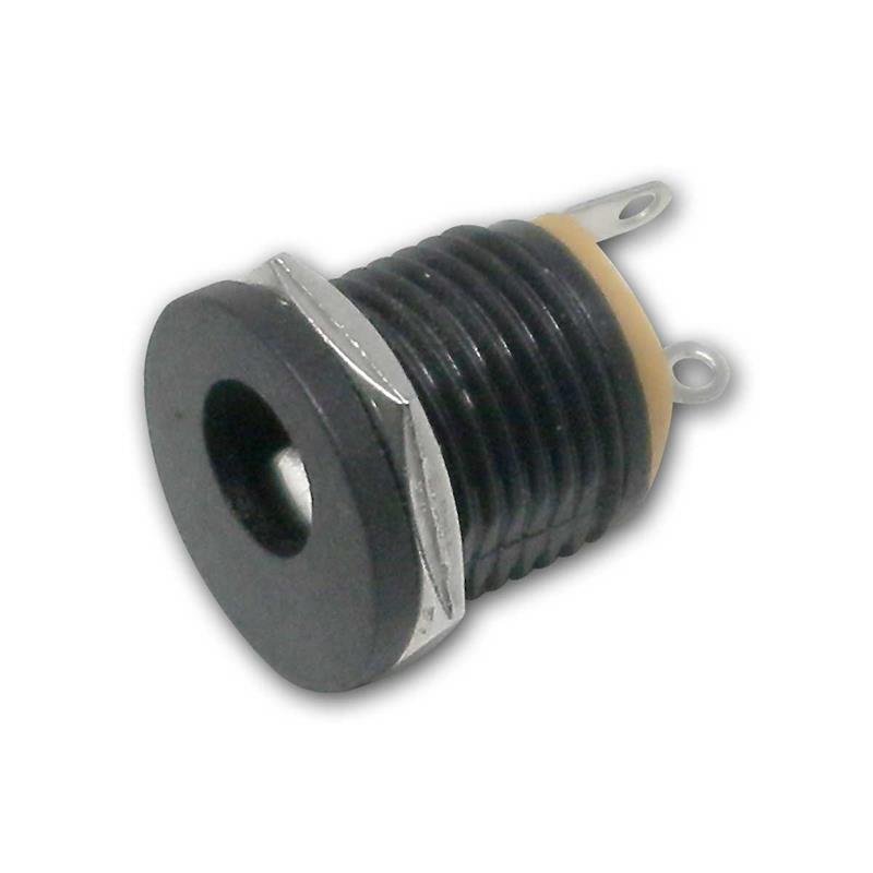 DC Einbaukupplung, Pin-Durchmesser 2,1mm/2,5mm, Kunststoff